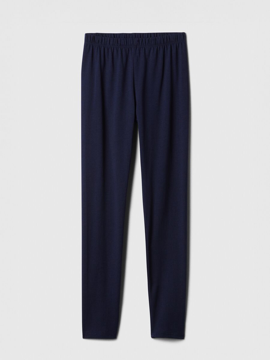 Girls' Stretchy Blue Leggings_0