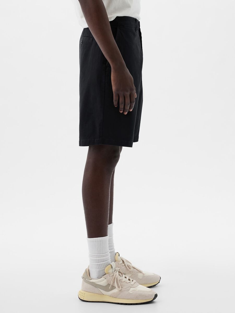 Relaxed-fit Bermuda shorts in stretch cotton_1