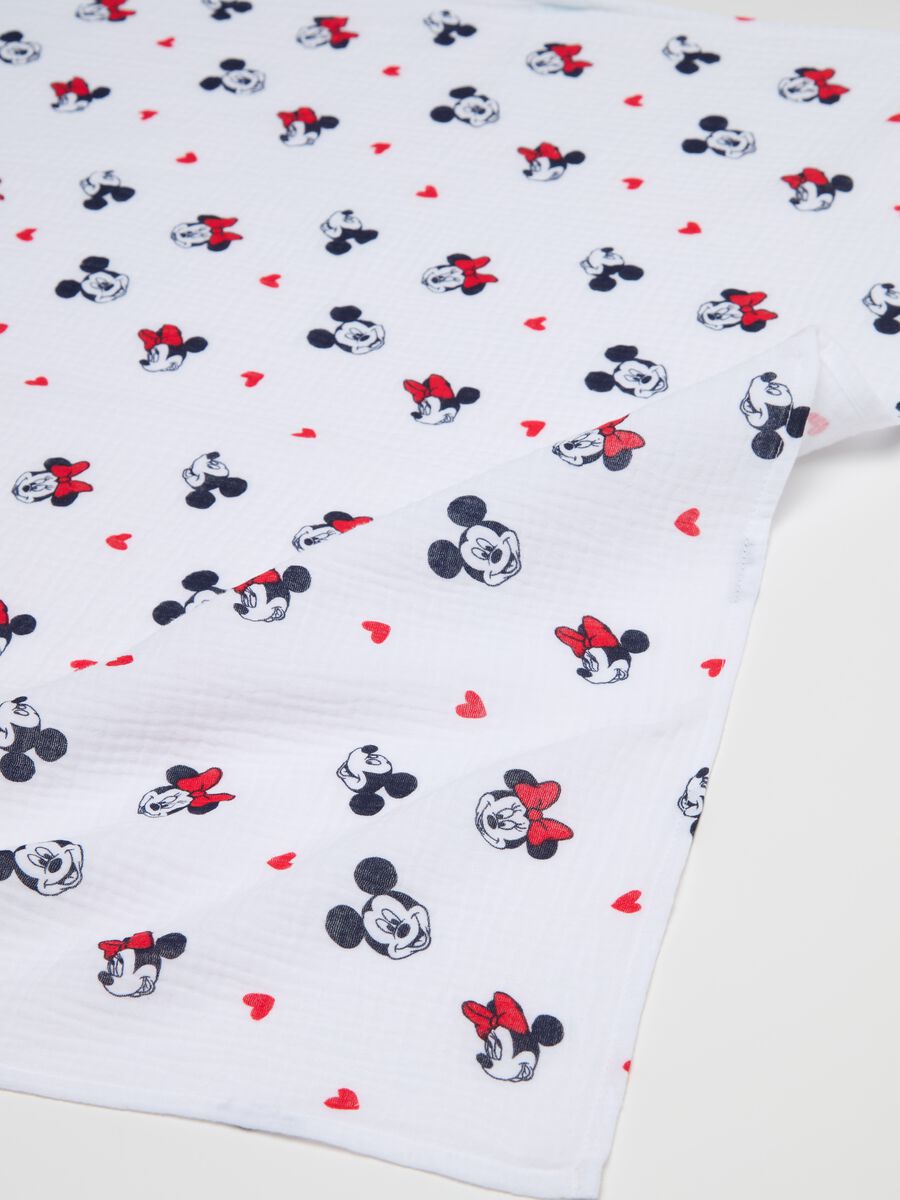 Muslin blanket with Minnie Mouse and hearts print_2