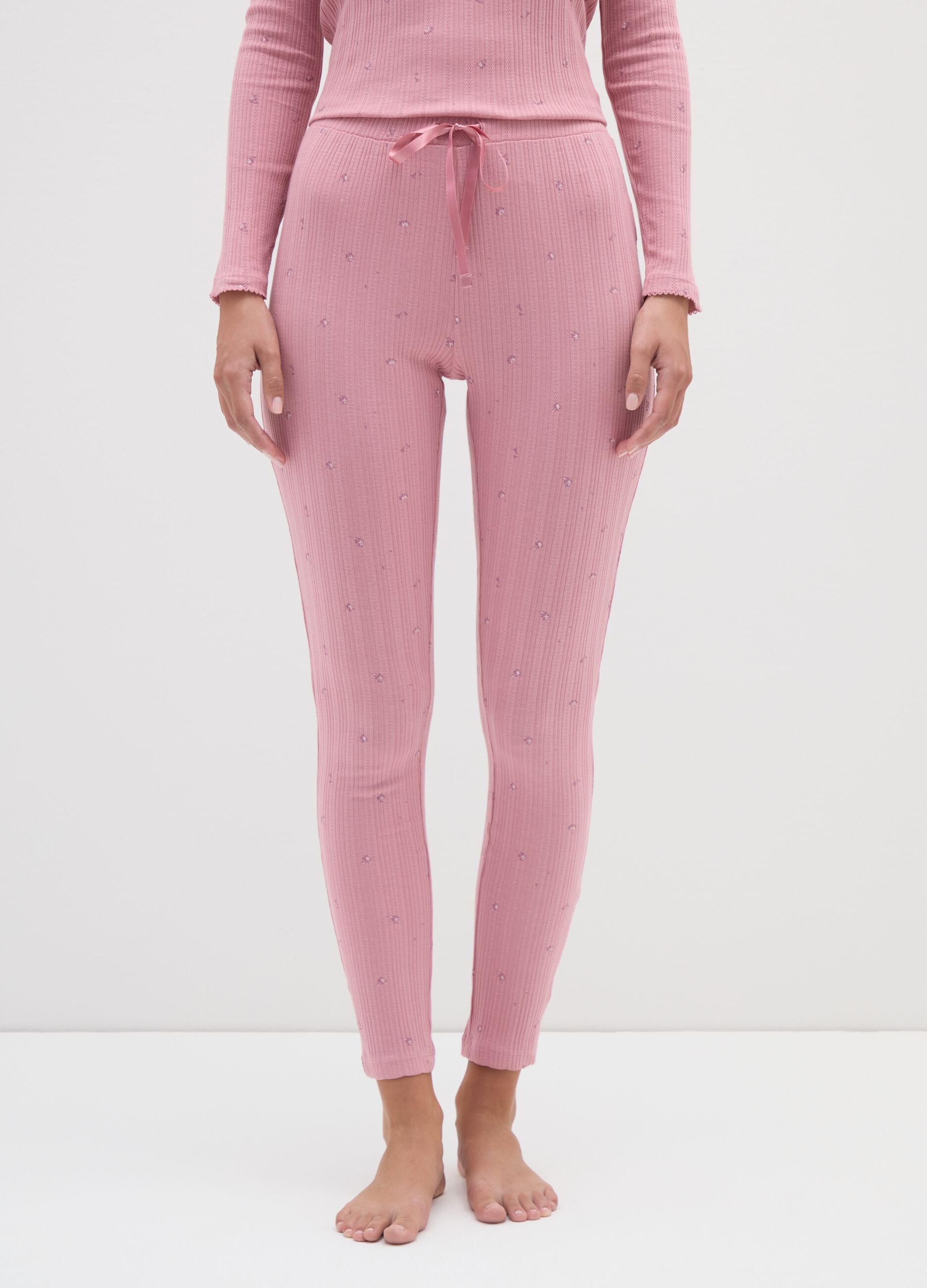 Pink pure cotton pyjama trousers