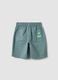 Light blue pure cotton shorts with elasticated waistband_1
