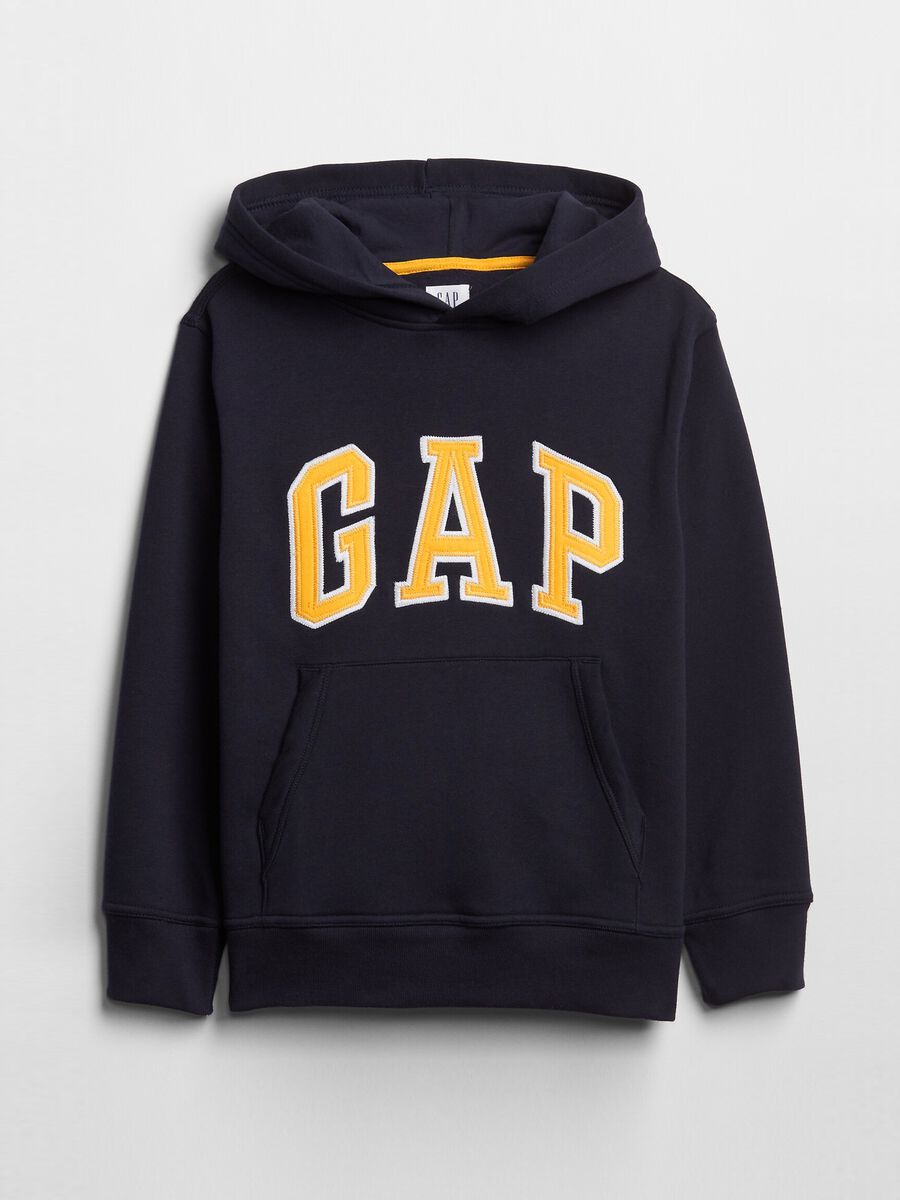 Felpa con cappuccio e ricamo logo_0