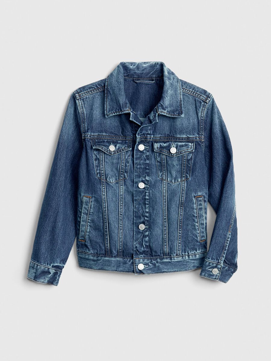 Short acid wash denim jacket_2