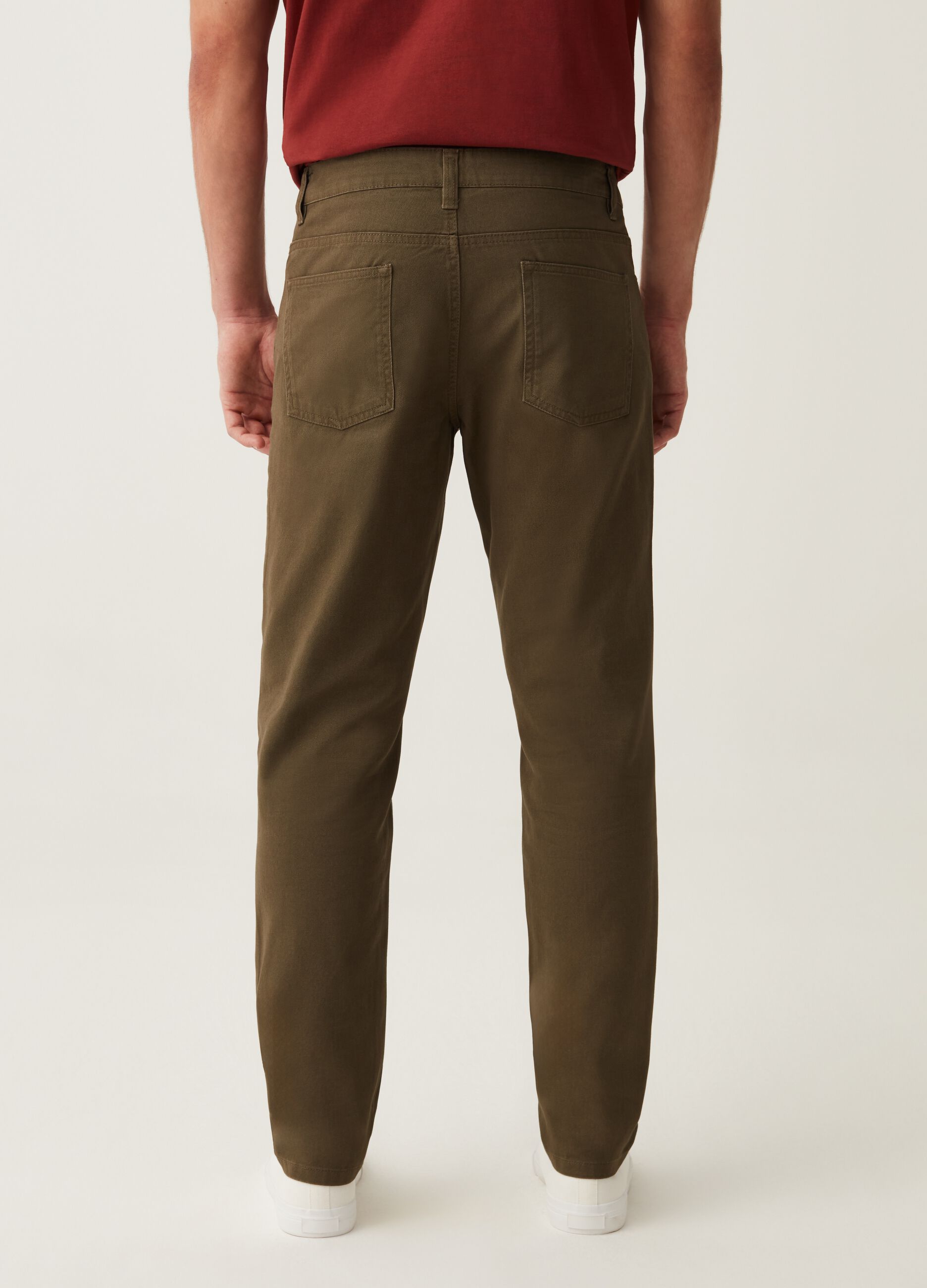 Pantaloni regular fit cinque tasche_2