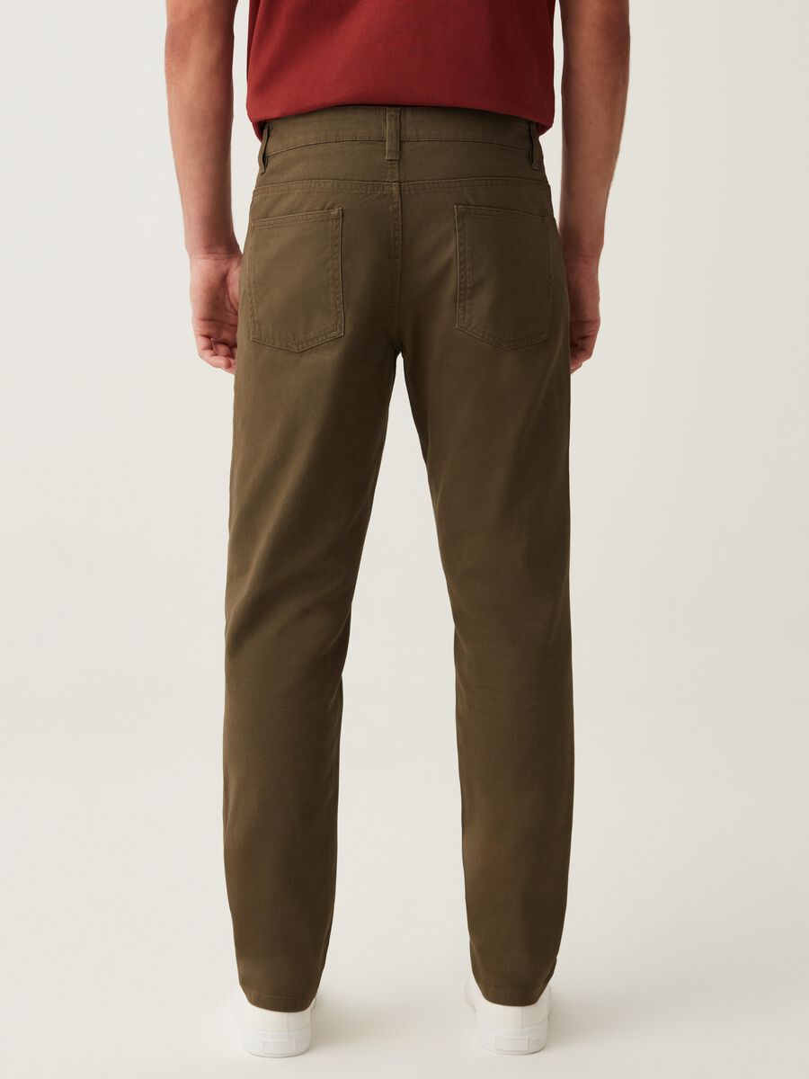 Pantaloni regular fit cinque tasche_2