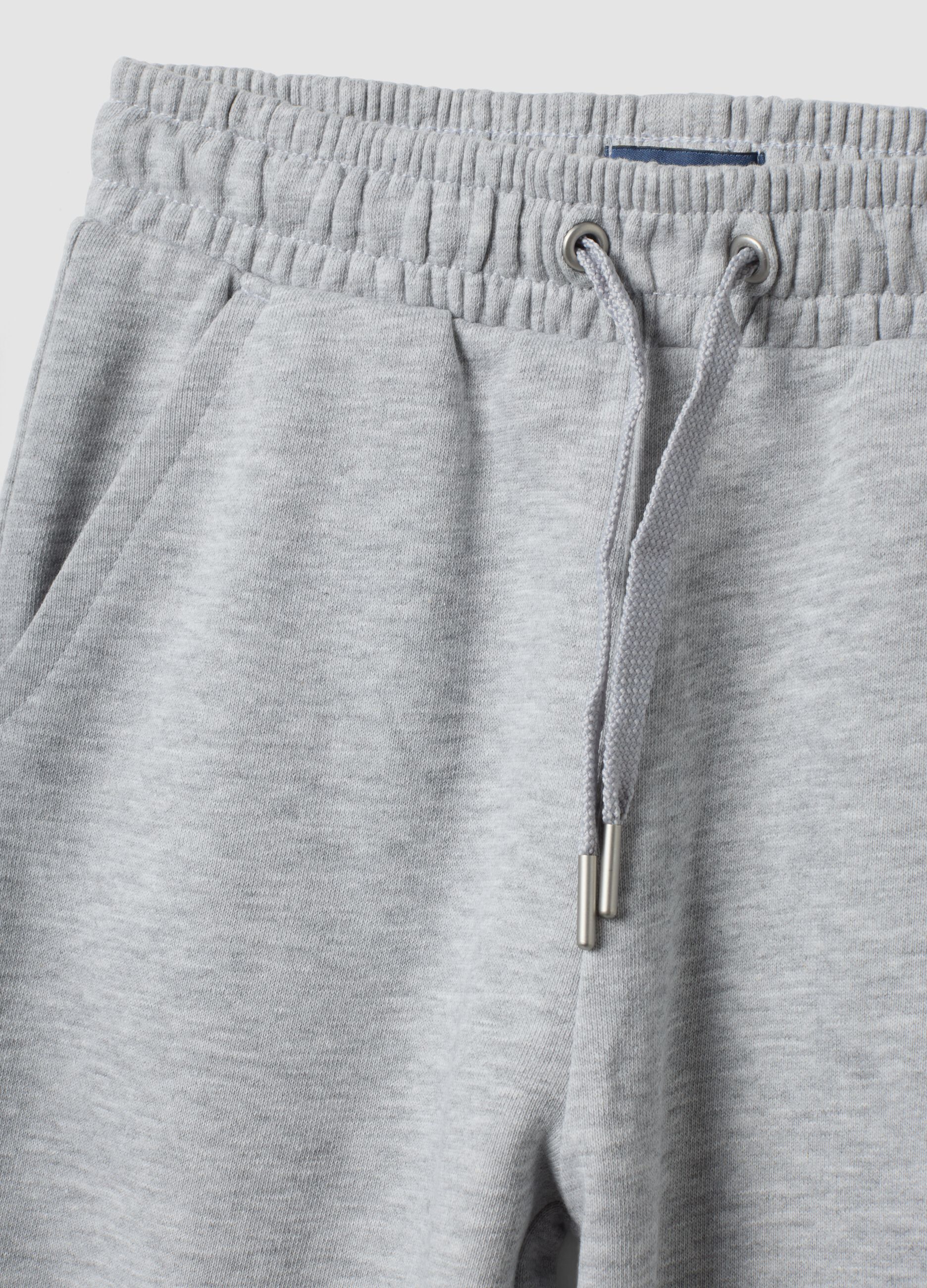 Grey organic cotton joggers