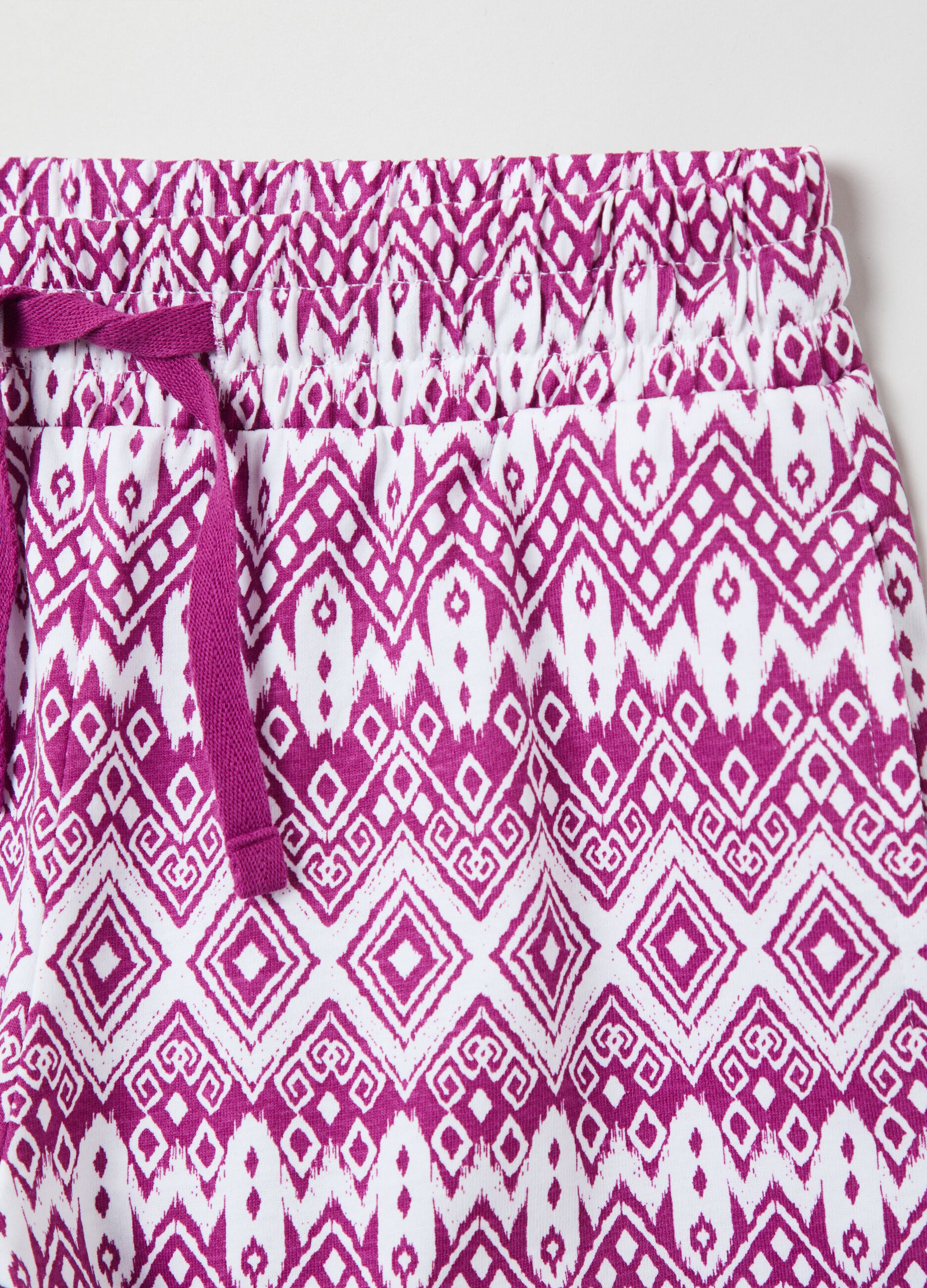 Shorts in jersey con stampa ikat_2