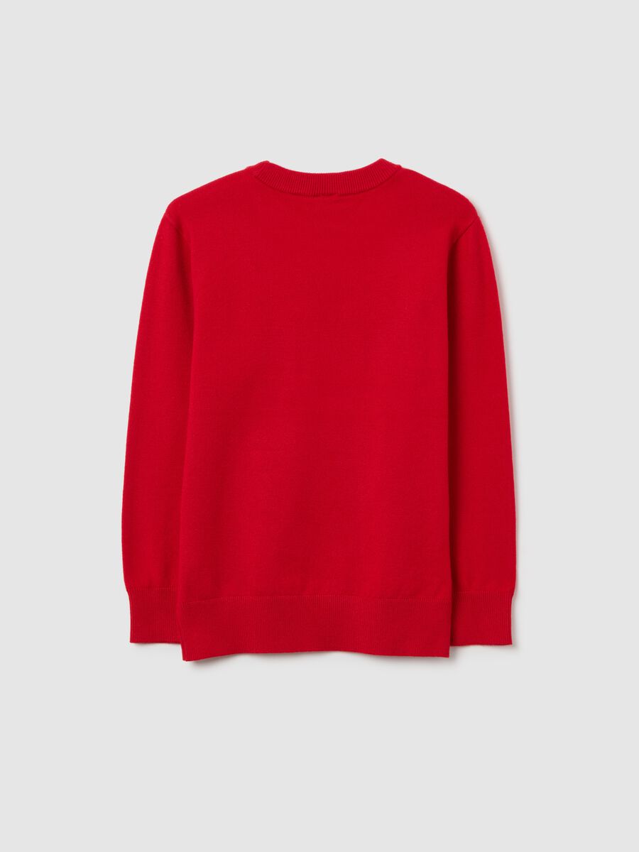 Maglione rosso da bambino regular fit con design Spiderman_1