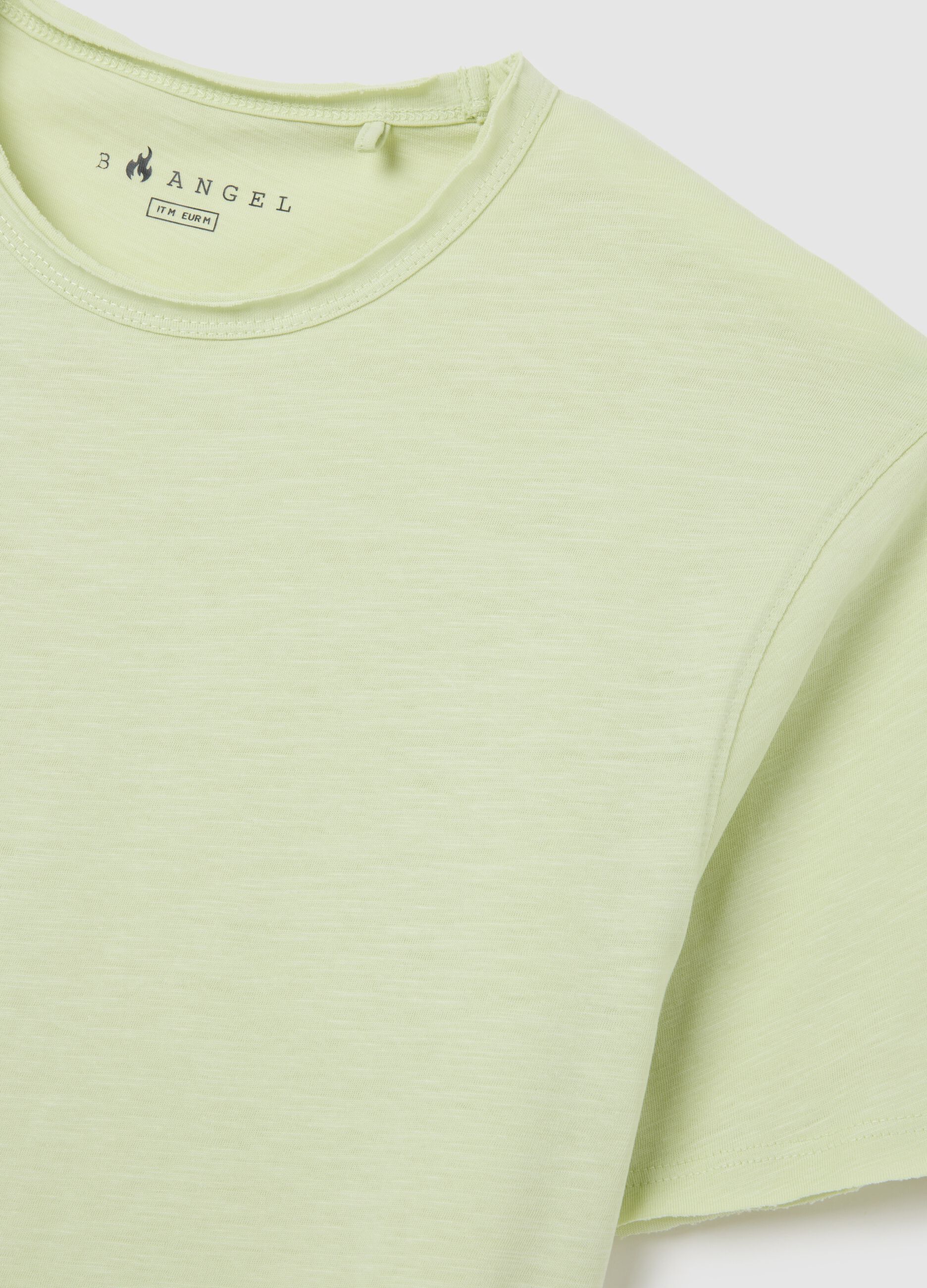 Men's Green Regular Fit Pure Cotton T-Shirt