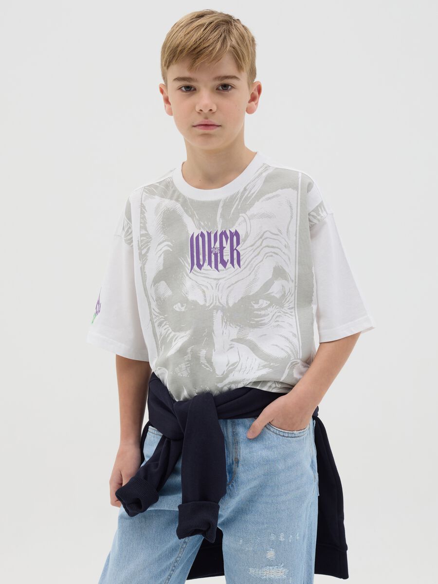 Cotton T-shirt with The Joker print_0