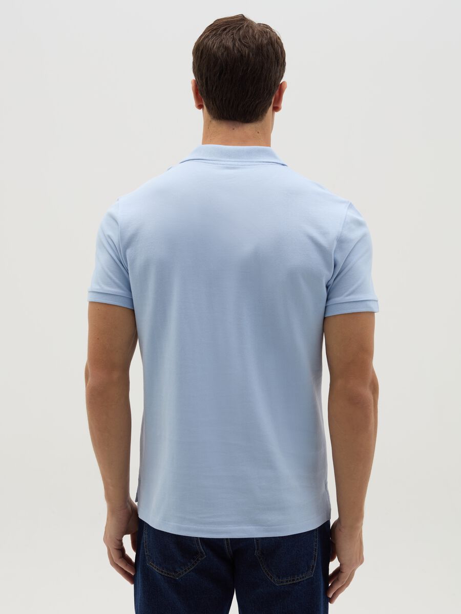 Slim-fit polo shirt in organic cotton_3