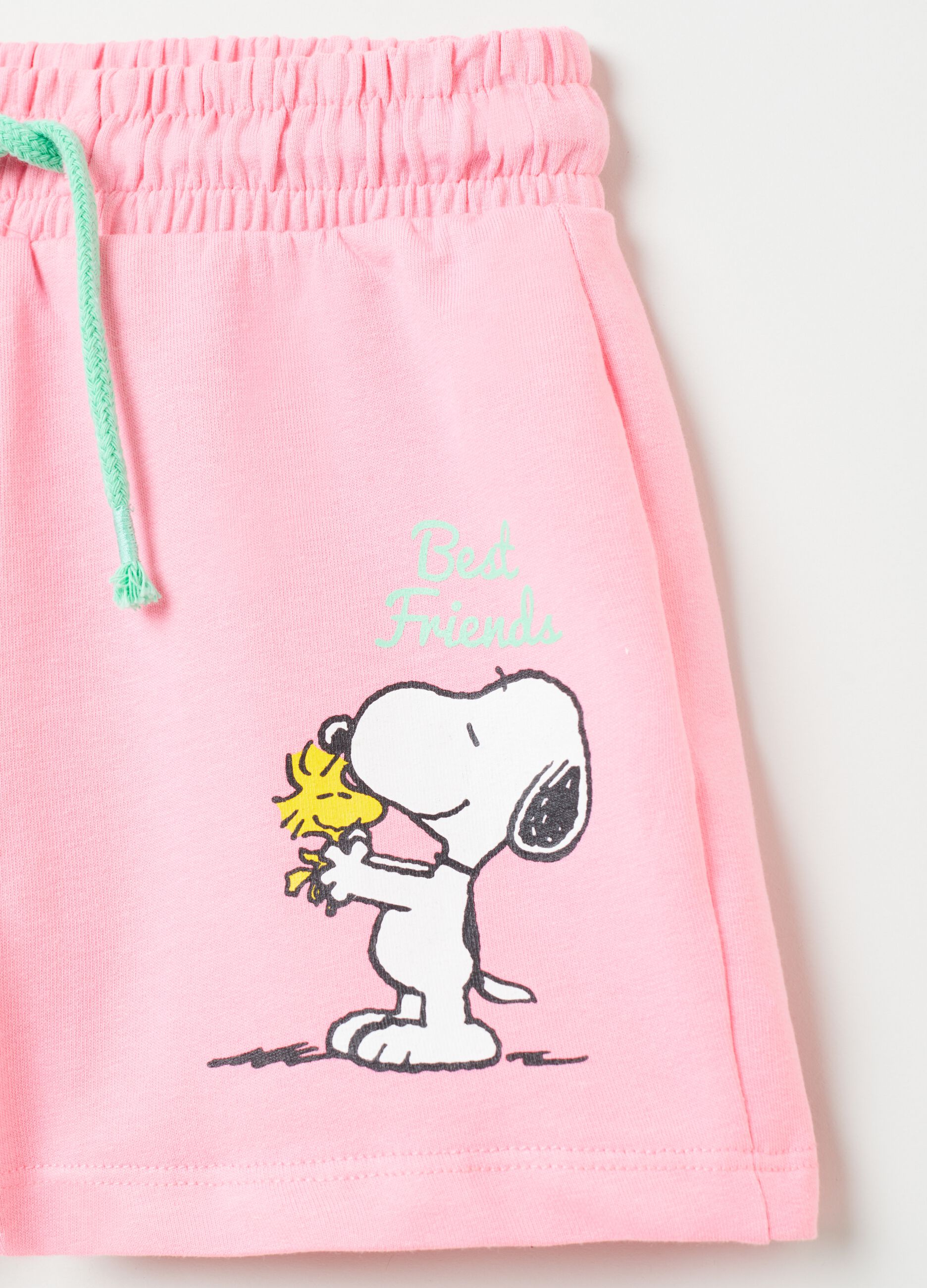 Shorts con coulisse stampa Peanuts_2