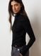 Black long-sleeve shirt in stretchy Lyocell_3