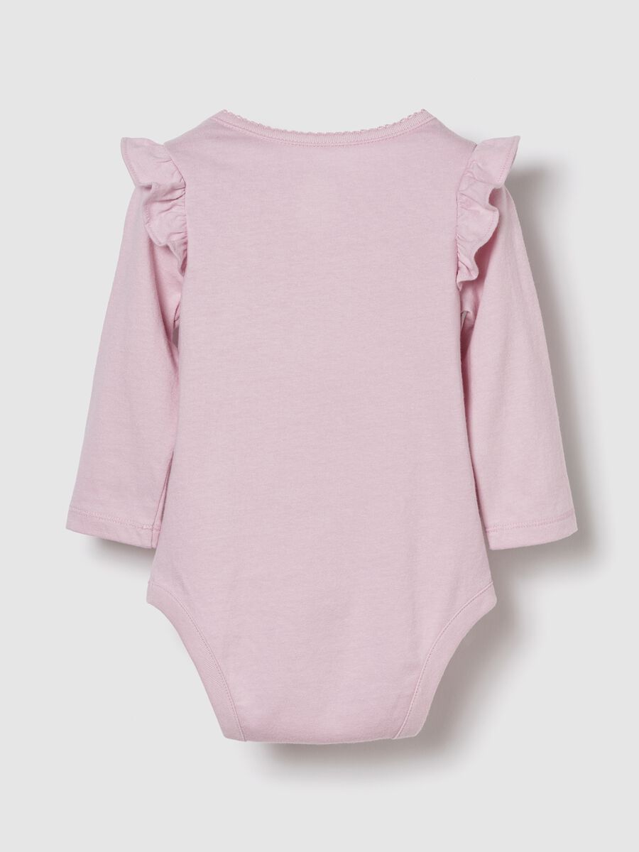 Pink Cotton Bodysuit for Baby_1