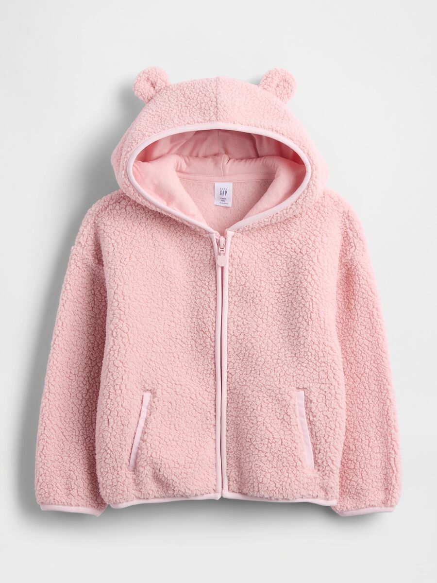 Pink Hoodie with Zip_0