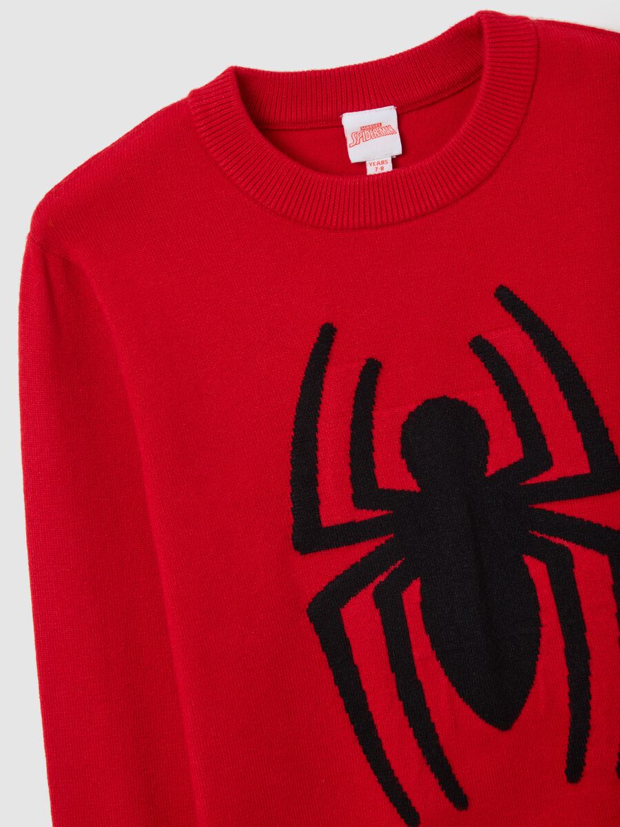 Maglione rosso da bambino regular fit con design Spiderman_2
