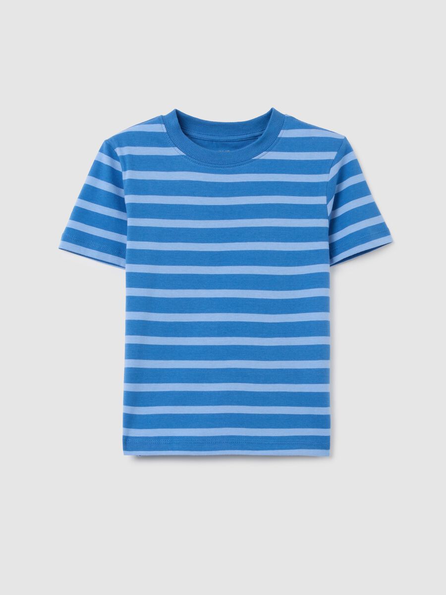 T-shirt da bambino in puro cotone multicolor regular fit_0