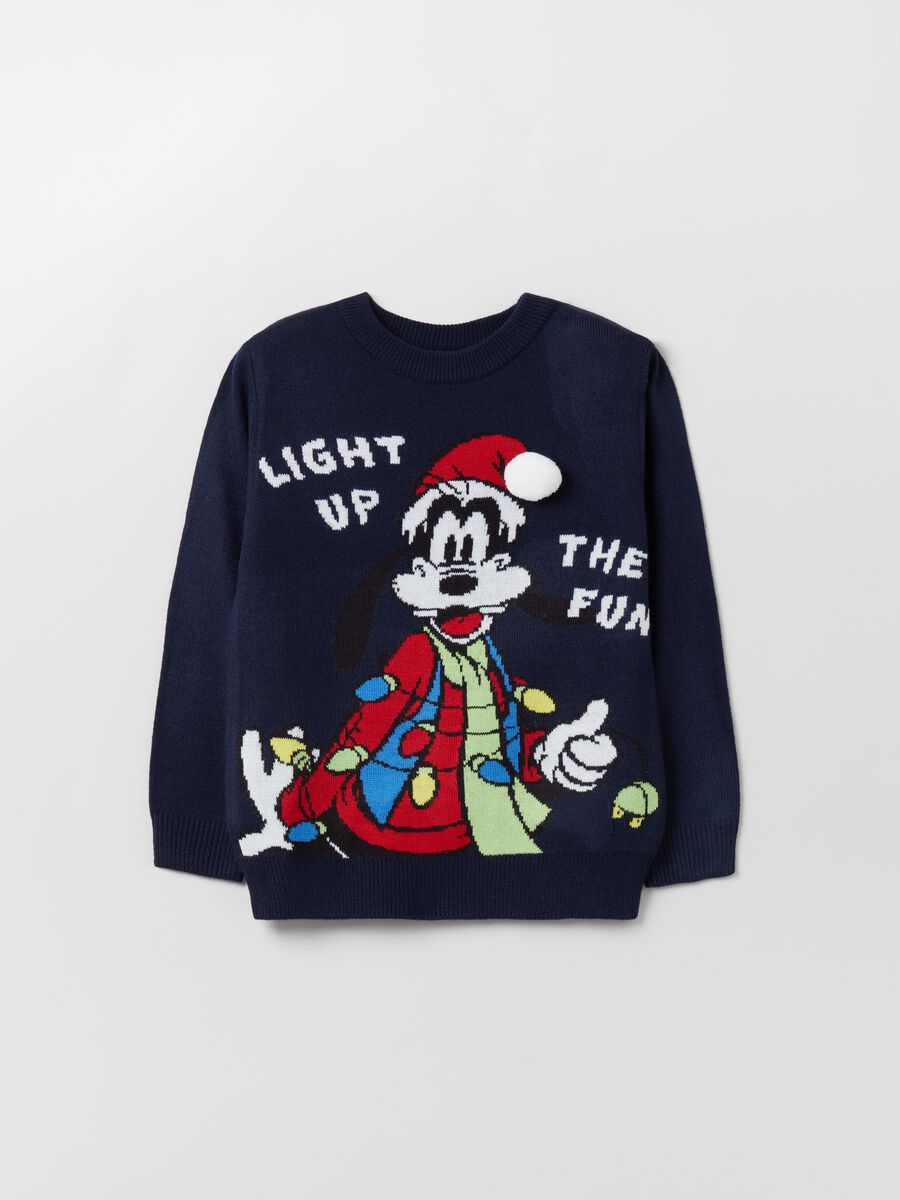 Pullover natalizio con disegno Pippo_0