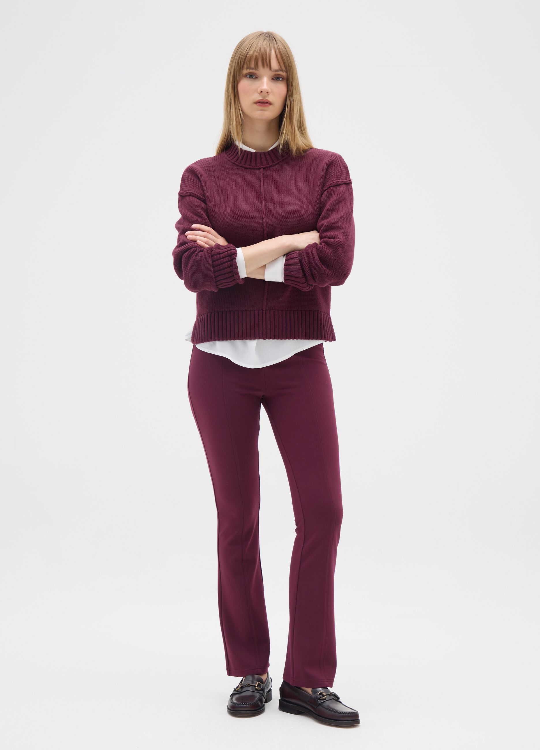 Purple Flare Leggings