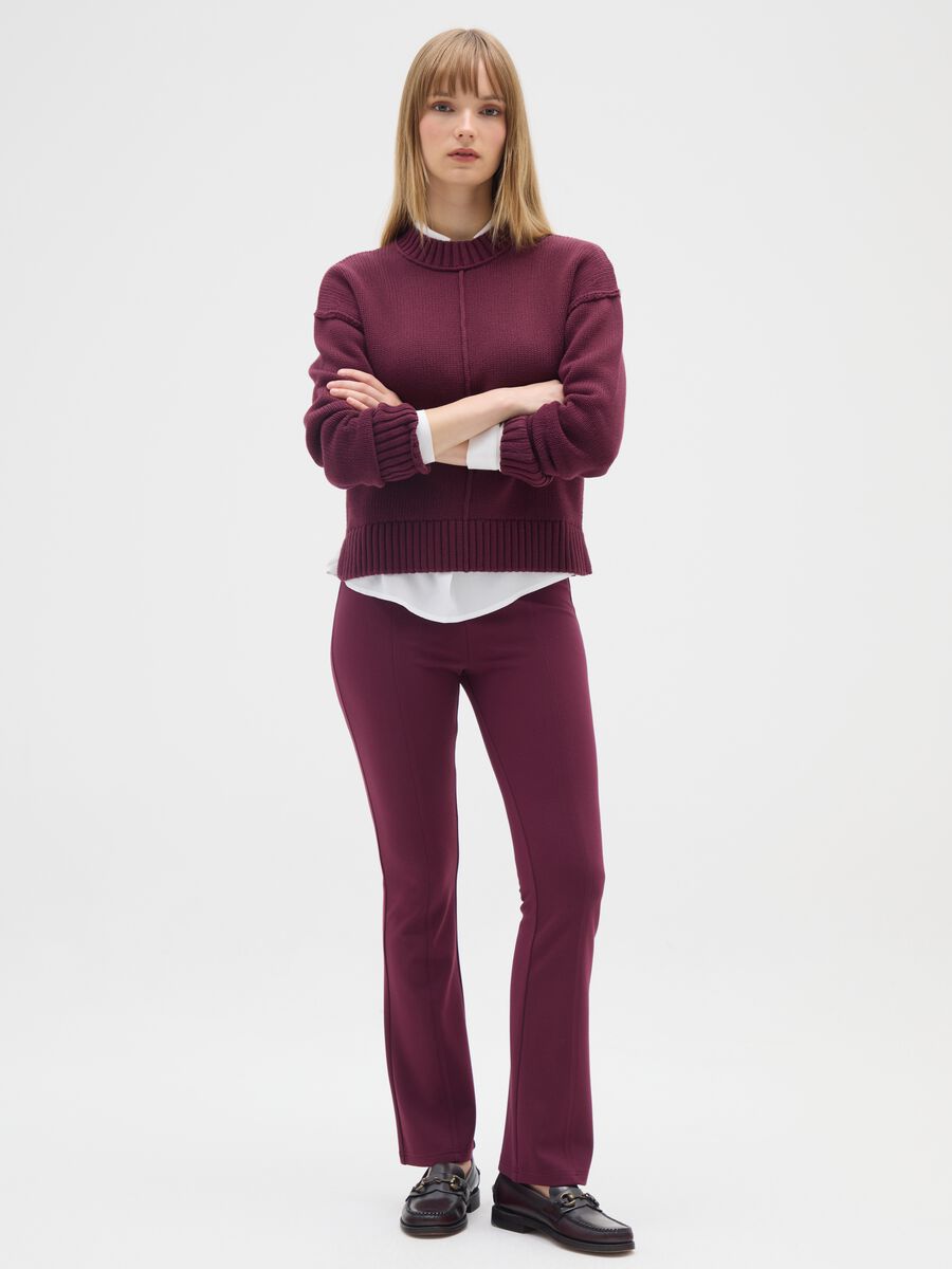 Leggings viola flare_0