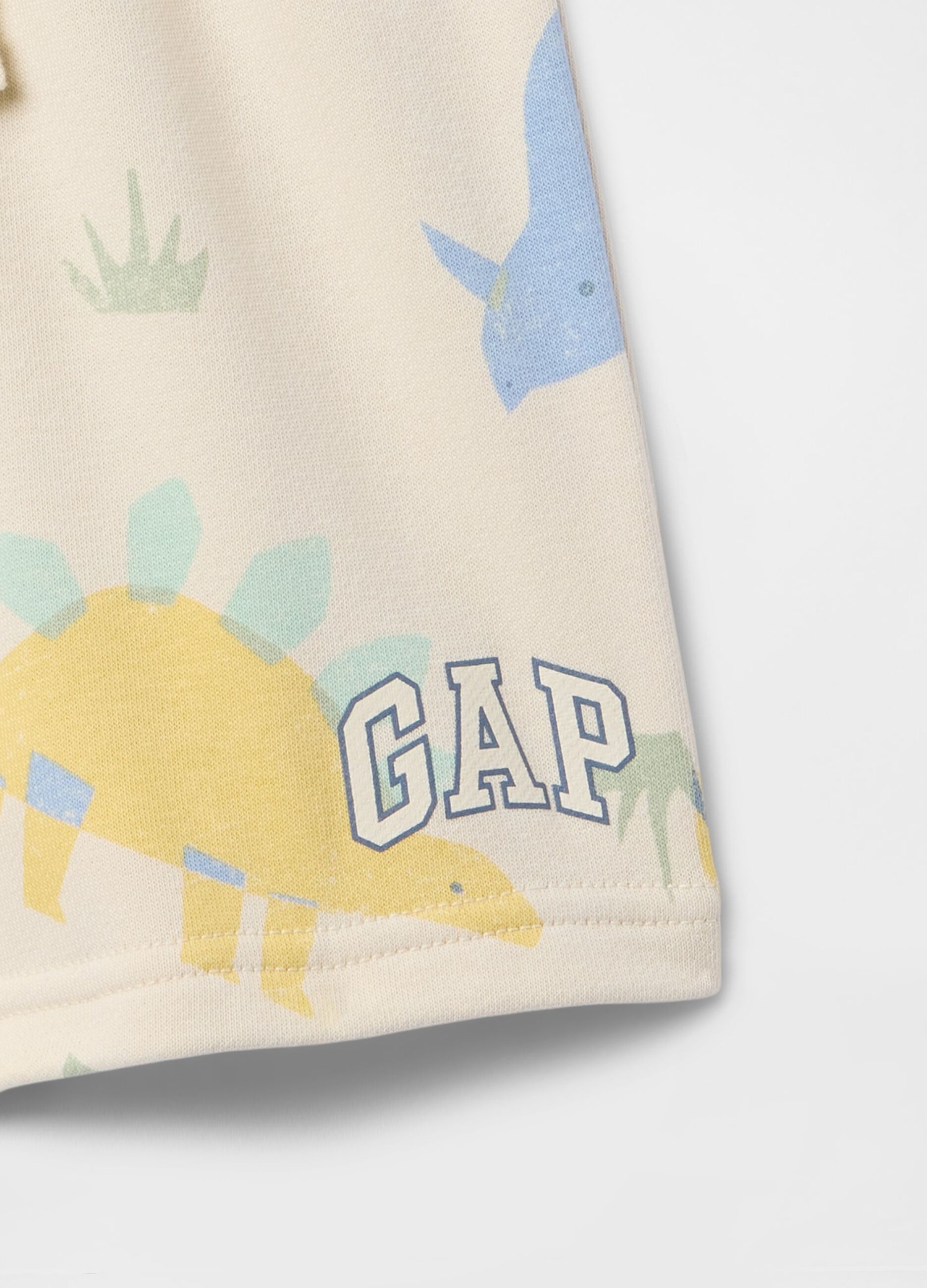 Beige Dinosaur Print Shorts for Kids by GAP