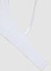 White stretch organic cotton triangle bra_1