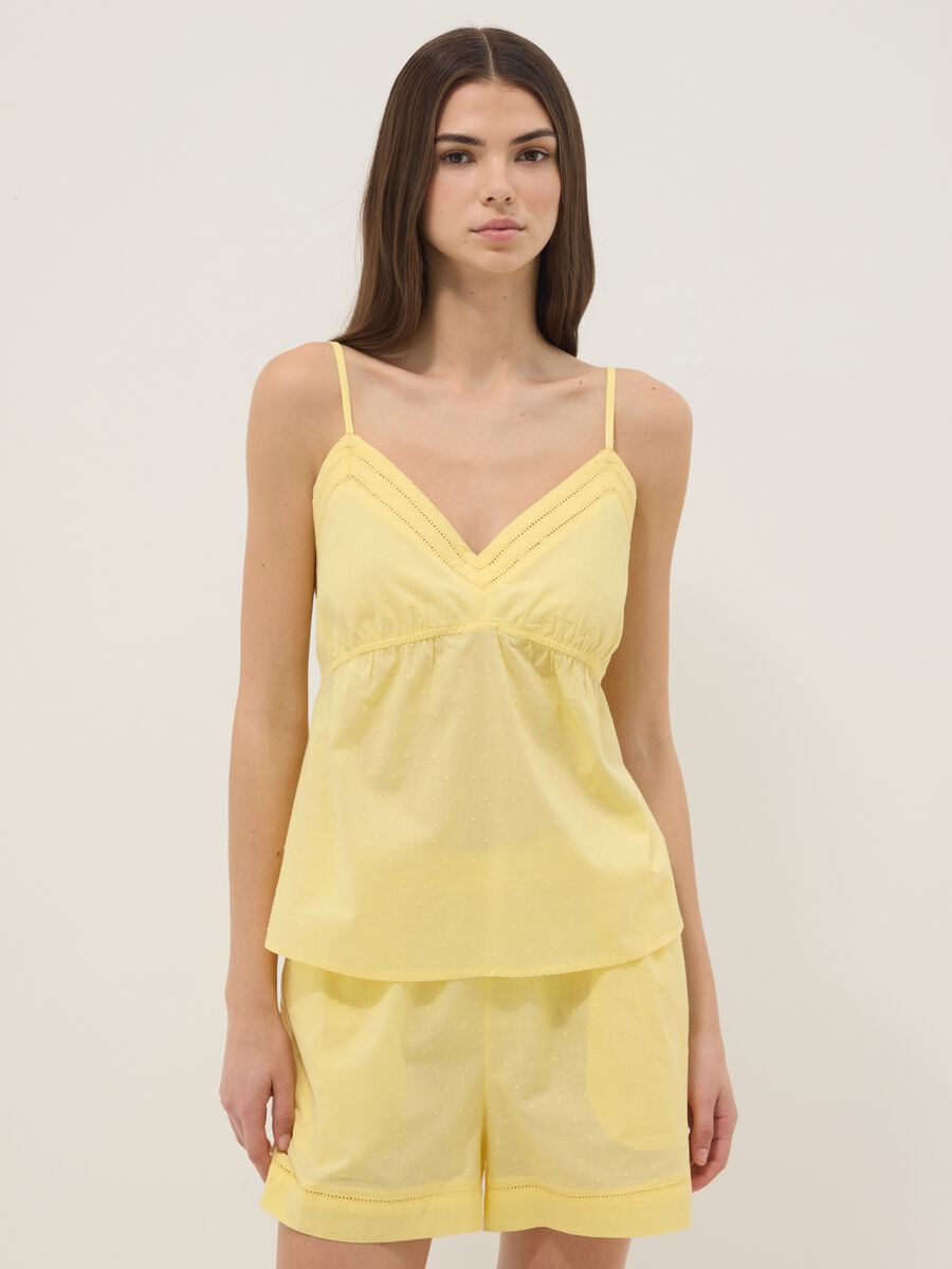 Yellow organic cotton pyjamas_1