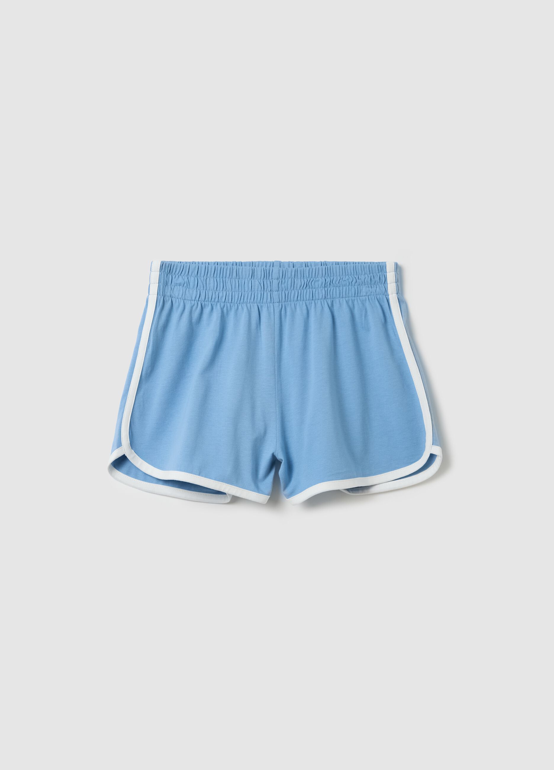 Girls’ slim fit multicoloured shorts in 100% cotton
