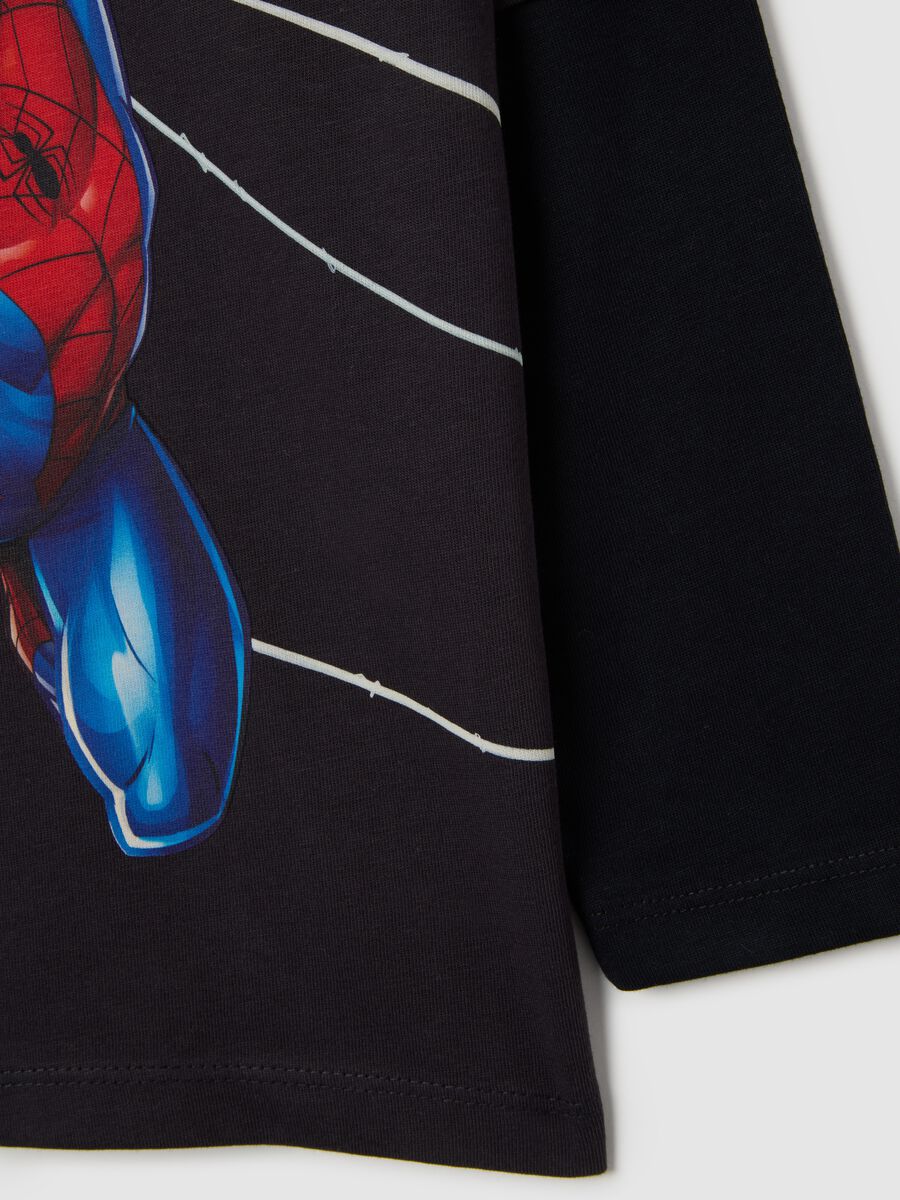 T-shirt multicolor da bambino in puro cotone con stampa_3