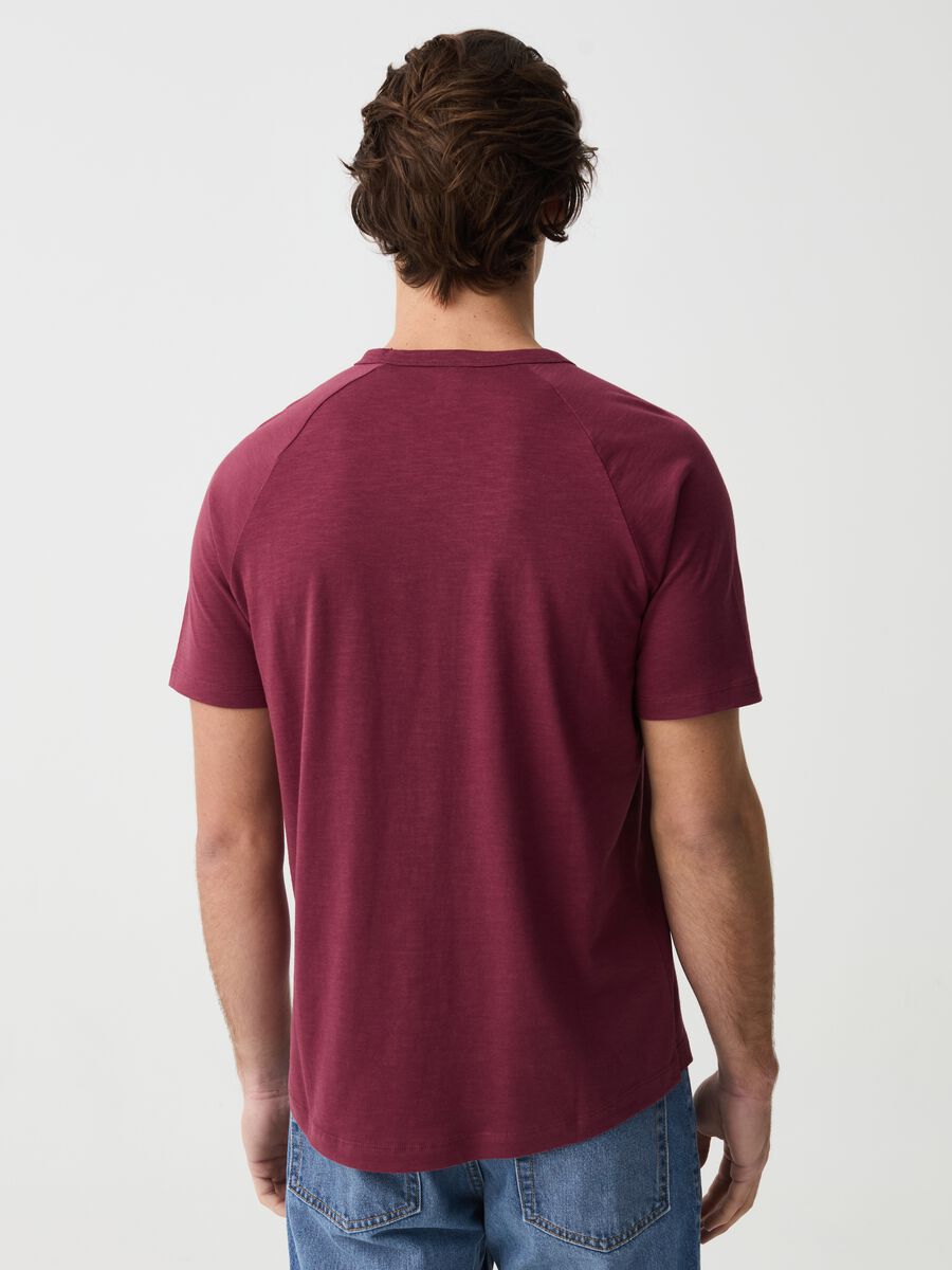 Slub jersey T-shirt with round neck_2