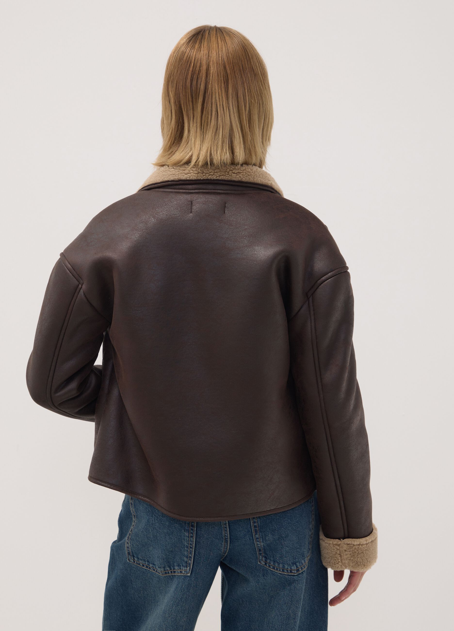 Giacca marrone con interno