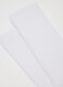 White Midi Cotton Blend Socks_1