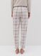 Fleece pyjama trousers with check pattern_3