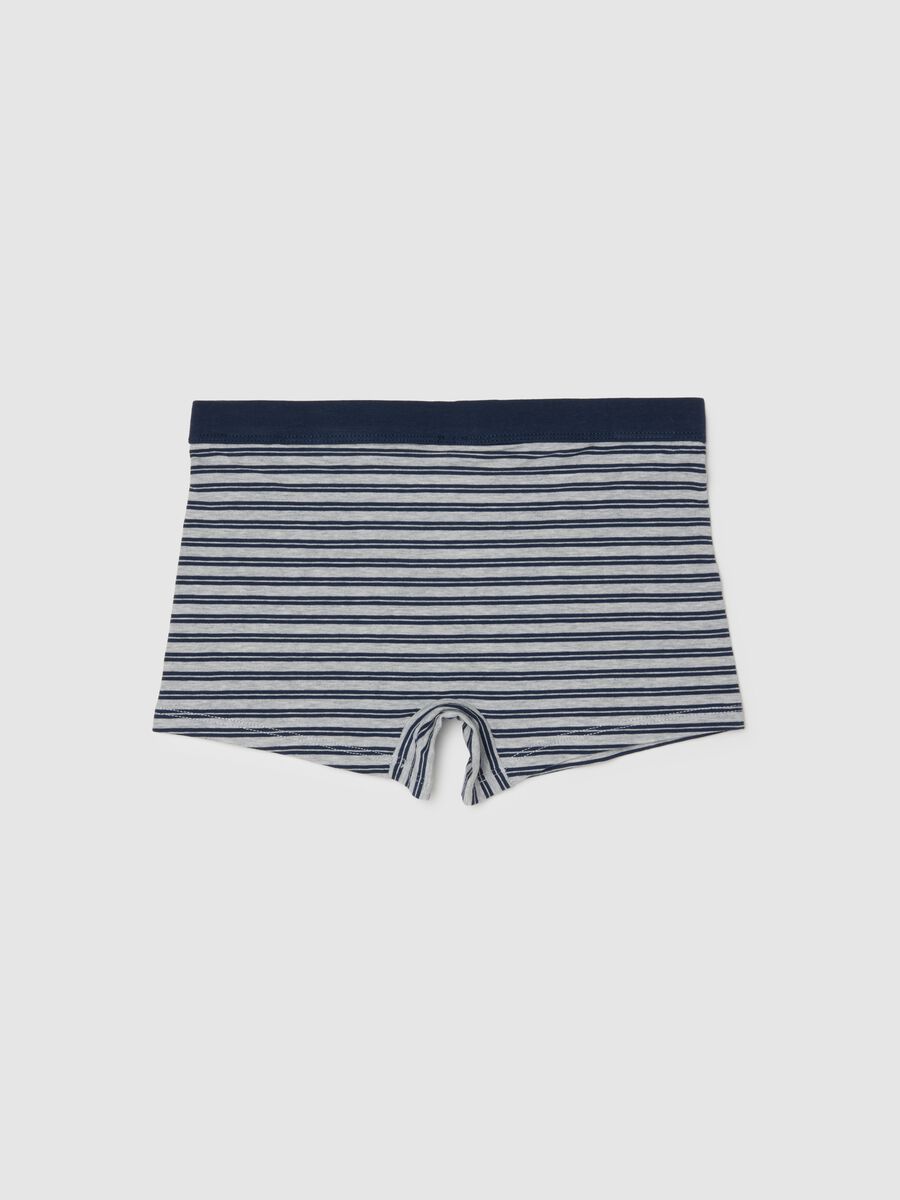Boys' regular fit multicolour striped stretch cotton boxer shorts_1