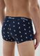 Boxer in cotone elasticizzato blu regular fit con stampa_2