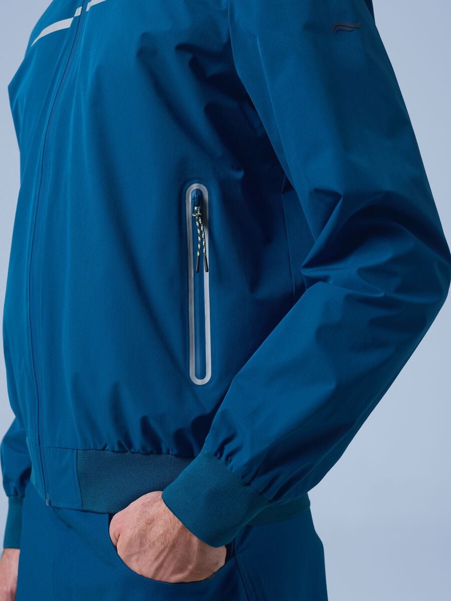 ALTAVIA SAILING blue windbreaker jacket with zip_2