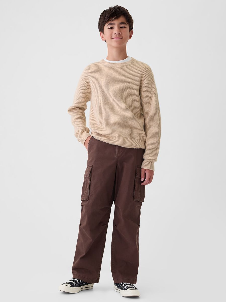Pullover with ribbed design_1