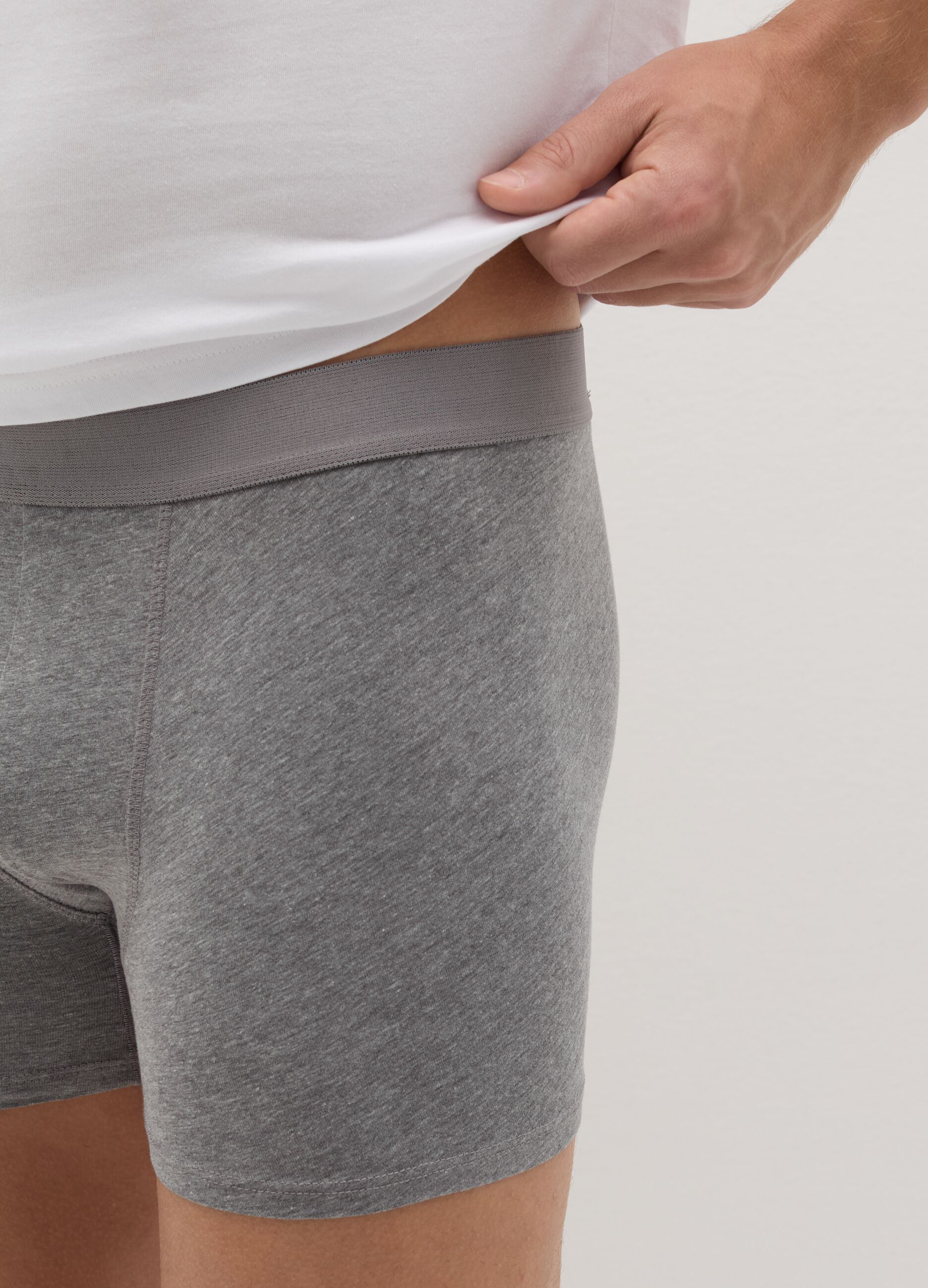 Tripack boxer midi con elastico esterno