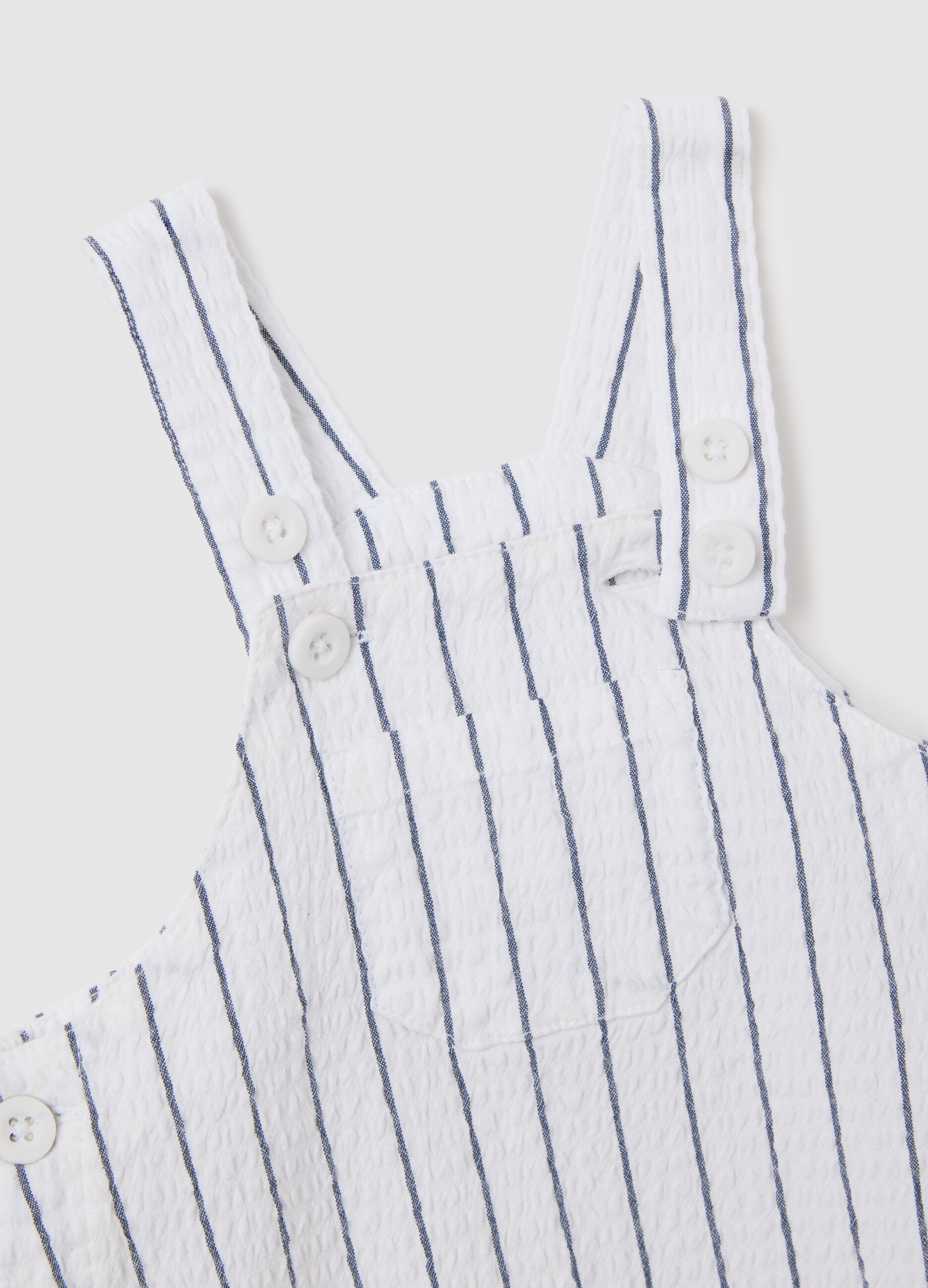 Completo neonato da maschio in puro cotone multicolor con colletto 