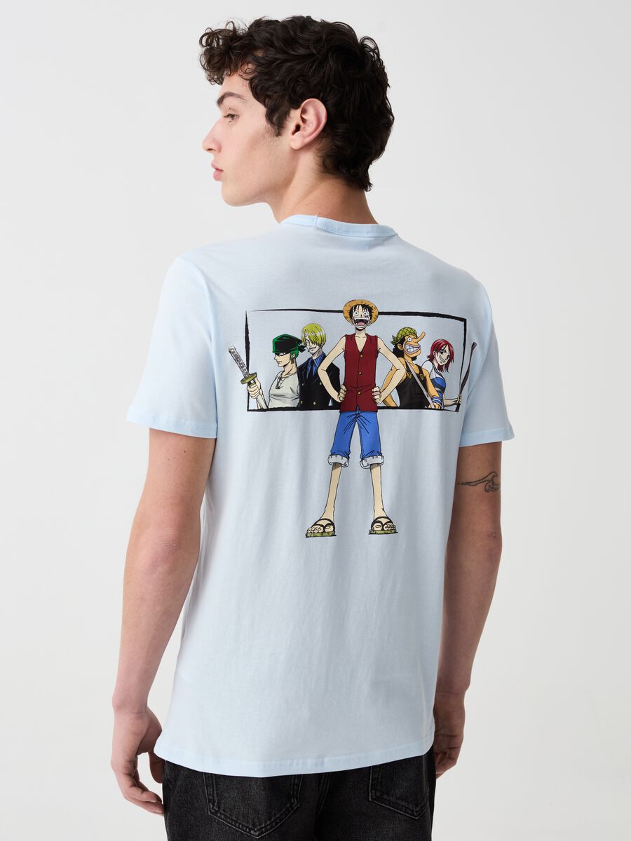 T-shirt with One Piece characters print_1