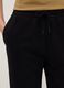 Black cotton blend jogger trousers regular fit_3