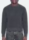 Grey pure cotton ribbed crew-neck jumper, regular fit_3