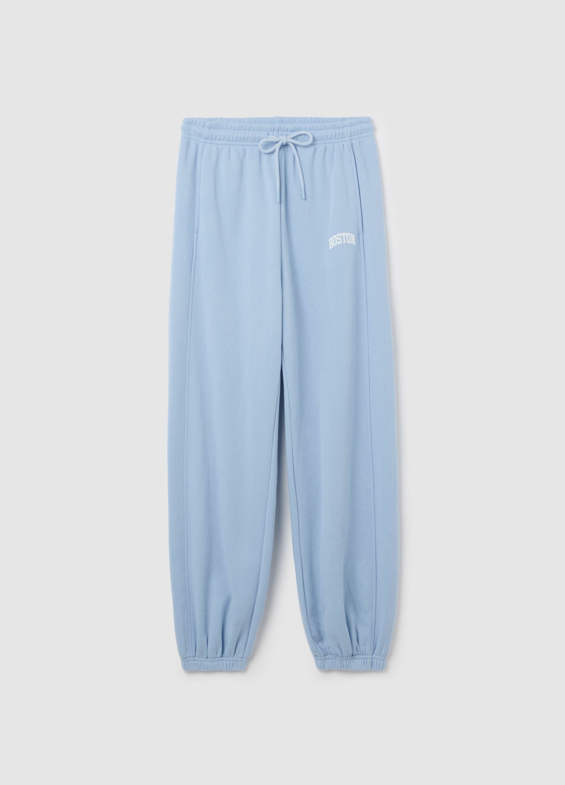 Baggy-fit joggers with drawstring