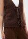 Brown Regular Fit Gilet_3