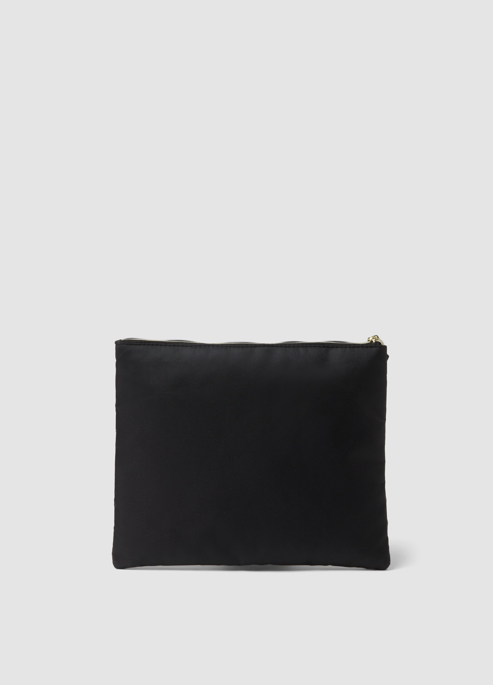 Black zip pouch