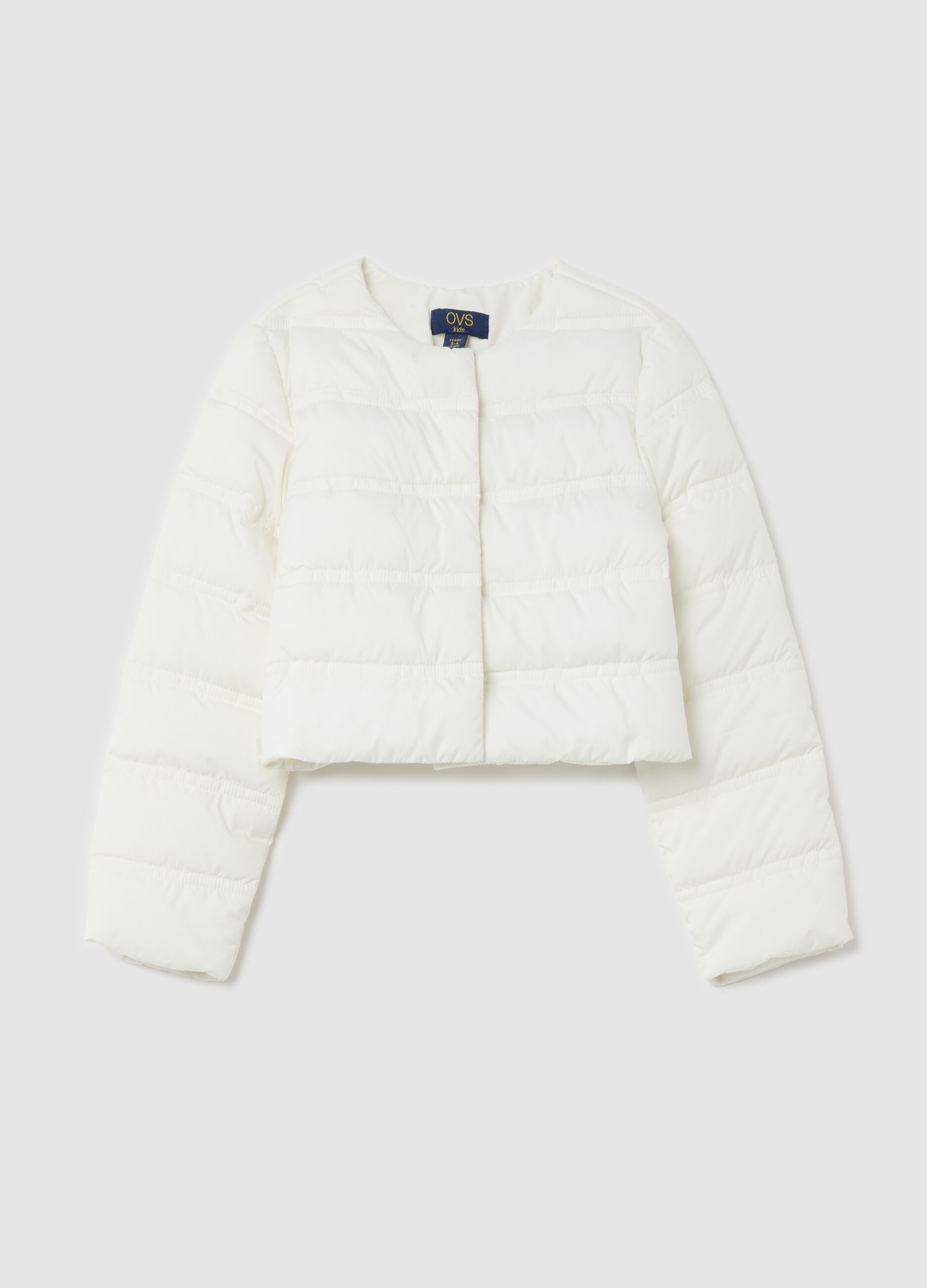 Short padded down jacket
