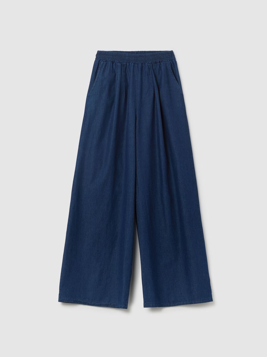 Women's blue pure cotton regular fit jumper_4