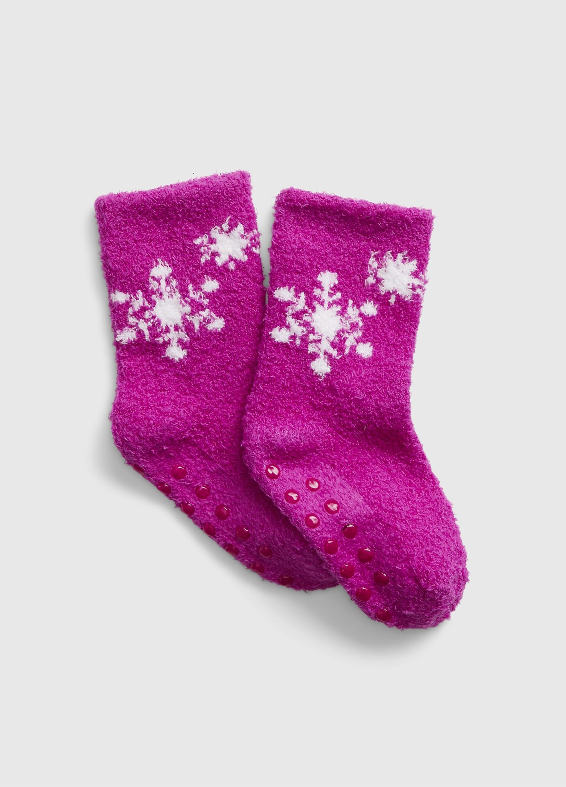 Calze antiscivolo con disegno fiocchi di neve