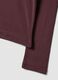 T-shirt viola in puro cotone jersey a girocollo_1