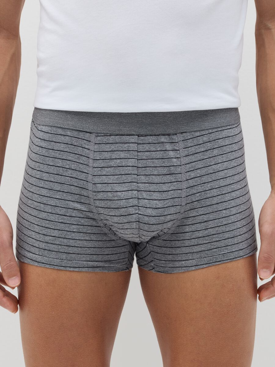 Five-pack boxer shorts in organic cotton with striped pattern_1